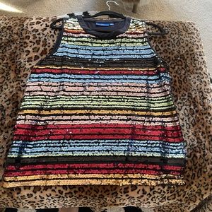 Women’s Apt 9 sequin sleeveless top SZ XL